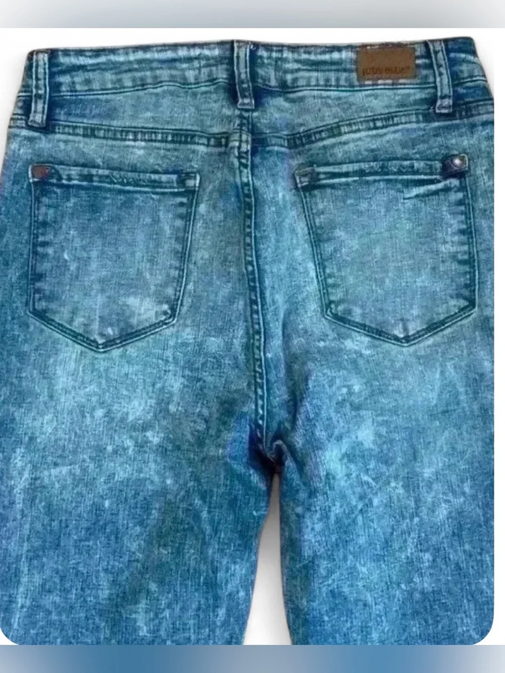 Judy Blue Mid Rise Acid Wash Jeans stretch denim. SZ. 9/29